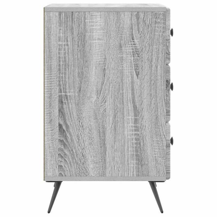Dulap de noapte Sonoma gri 43 x 41 x 66,5 cm Lemn prelucrat - WALTI WALTI