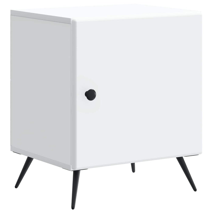Dulap de noapte Alb 43 x 34,5 x 50 cm Lemn prelucrat - WALTI WALTI