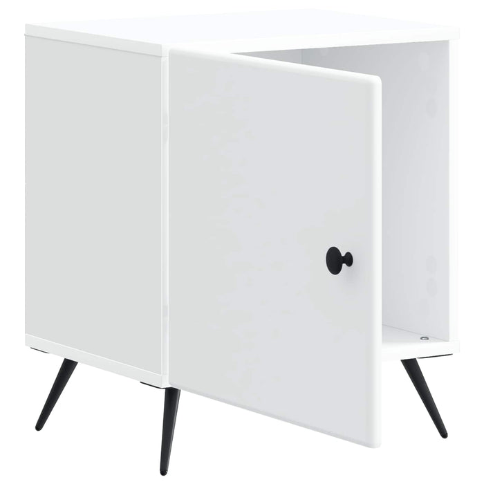 Dulap de noapte Alb 43 x 34,5 x 50 cm Lemn prelucrat - WALTI WALTI