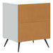 Dulap de noapte Alb 43 x 34,5 x 50 cm Lemn prelucrat - WALTI WALTI