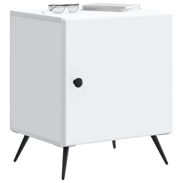 Dulap de noapte Alb 43 x 34,5 x 50 cm Lemn prelucrat - WALTI WALTI
