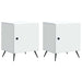 Dulap de noapte 2 pcs Alb 43 x 34,5 x 50 cm Lemn prelucrat - WALTI WALTI