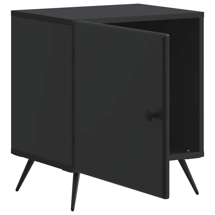 Dulap de noapte Negru 43 x 34,5 x 50 cm Lemn prelucrat - WALTI WALTI