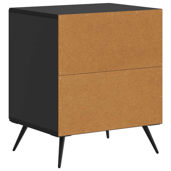 Dulap de noapte Negru 43 x 34,5 x 50 cm Lemn prelucrat - WALTI WALTI