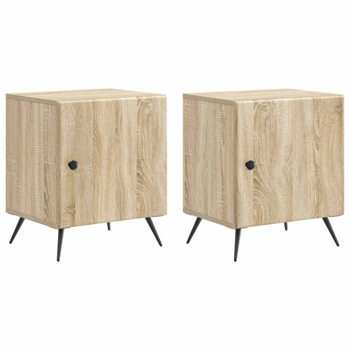 Dulap de noapte 2 pcs Stejar Sonoma 43 x 34,5 x 50 cm - WALTI WALTI
