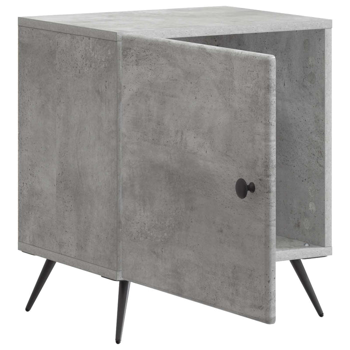 Dulap de noapte 2 pcs Gri Beton 43 x 34,5 x 50 cm - WALTI WALTI