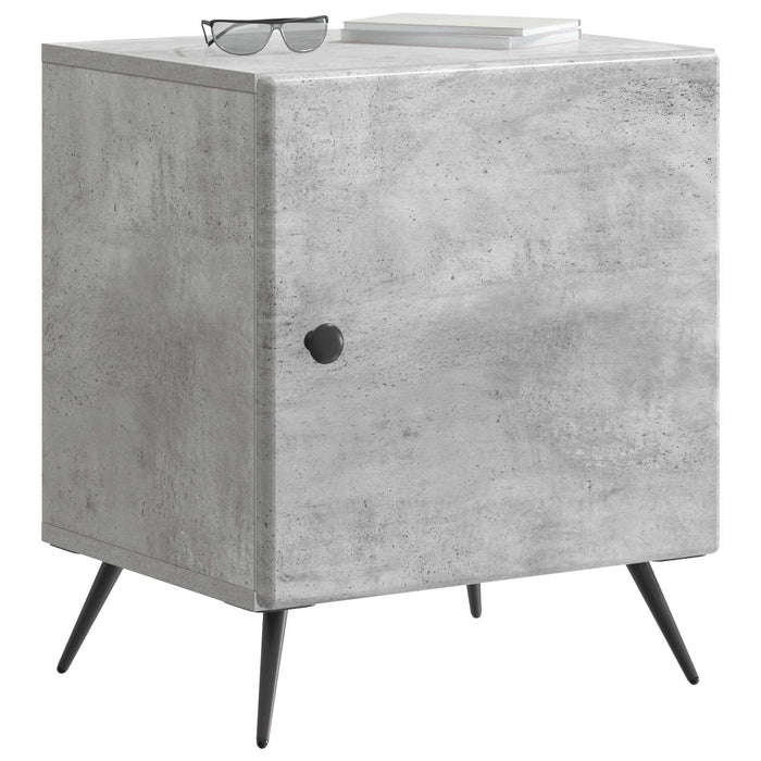 Dulap de noapte 2 pcs Gri Beton 43 x 34,5 x 50 cm - WALTI WALTI