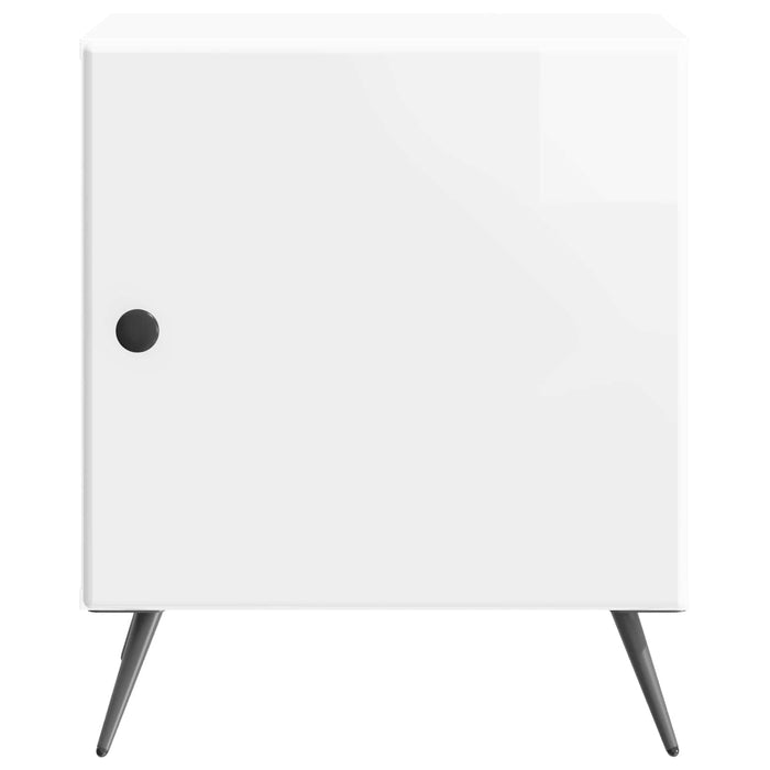Dulap de noapte Alb foarte lucios 43 x 34,5 x 50 cm - WALTI WALTI