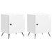 Dulap de noapte 2 pcs Alb foarte lucios 43 x 34,5 x 50 cm - WALTI WALTI
