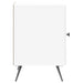 Dulap de noapte 2 pcs Alb foarte lucios 43 x 34,5 x 50 cm - WALTI WALTI