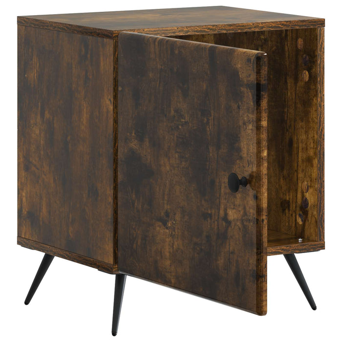 Dulap de noapte Stejar fumuriu 43 x 34,5 x 50 cm Lemn prelucrat - WALTI WALTI