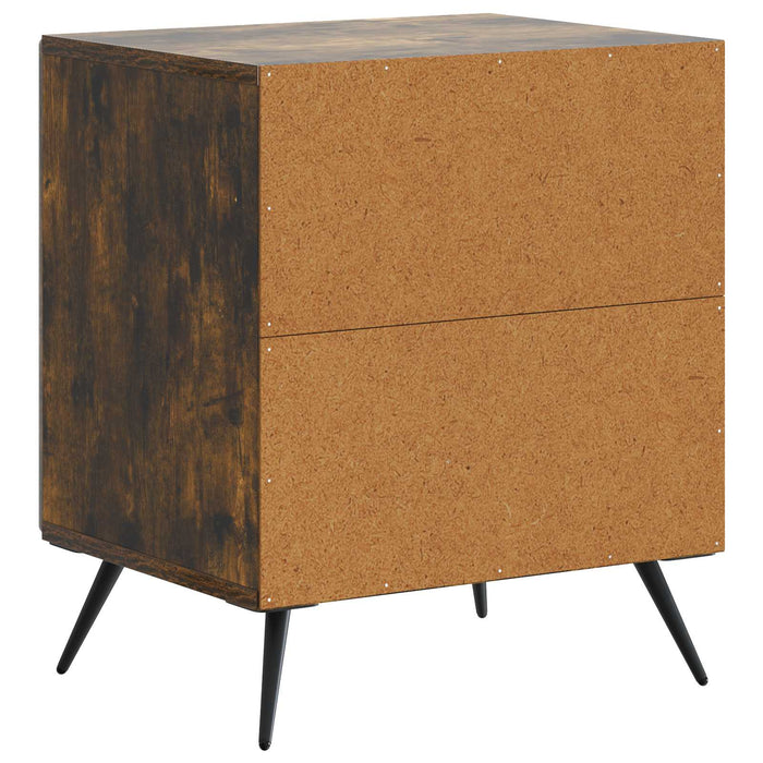Dulap de noapte Stejar fumuriu 43 x 34,5 x 50 cm Lemn prelucrat - WALTI WALTI