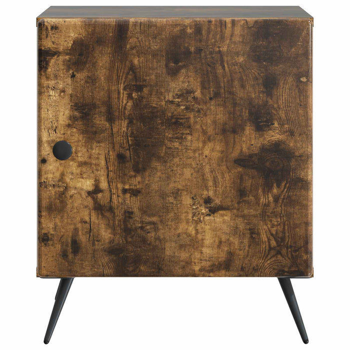 Dulap de noapte Stejar fumuriu 43 x 34,5 x 50 cm Lemn prelucrat - WALTI WALTI