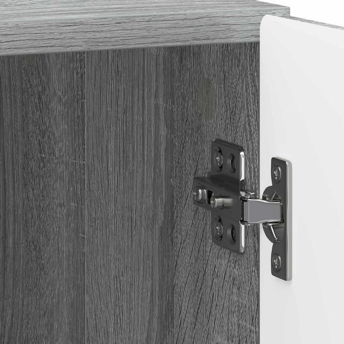 Dulap de noapte Sonoma gri 43 x 34,5 x 50 cm Lemn prelucrat - WALTI WALTI