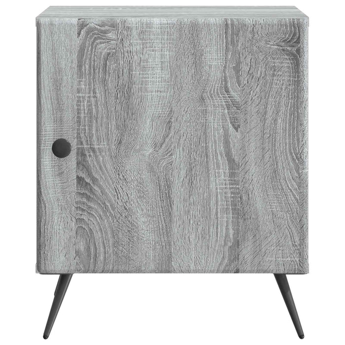 Dulap de noapte Sonoma gri 43 x 34,5 x 50 cm Lemn prelucrat - WALTI WALTI