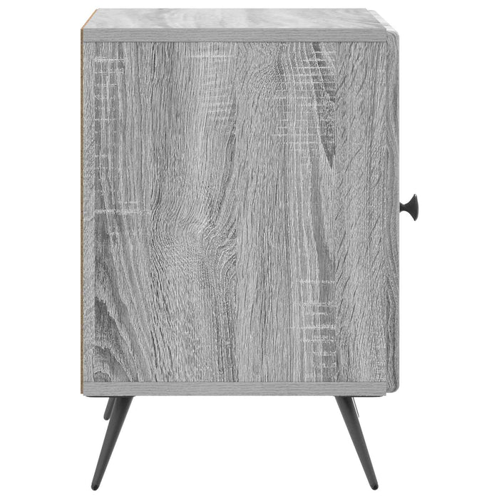 Dulap de noapte Sonoma gri 43 x 34,5 x 50 cm Lemn prelucrat - WALTI WALTI