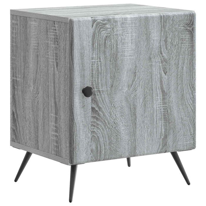 Dulap de noapte 2 pcs Sonoma gri 43 x 34,5 x 50 cm - WALTI WALTI