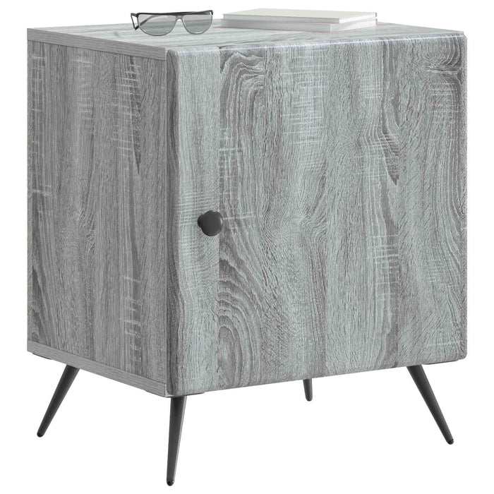 Dulap de noapte 2 pcs Sonoma gri 43 x 34,5 x 50 cm - WALTI WALTI