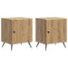 Dulap de noapte 2 pcs Stejar Artizanal 43 x 34,5 x 50 cm - WALTI WALTI