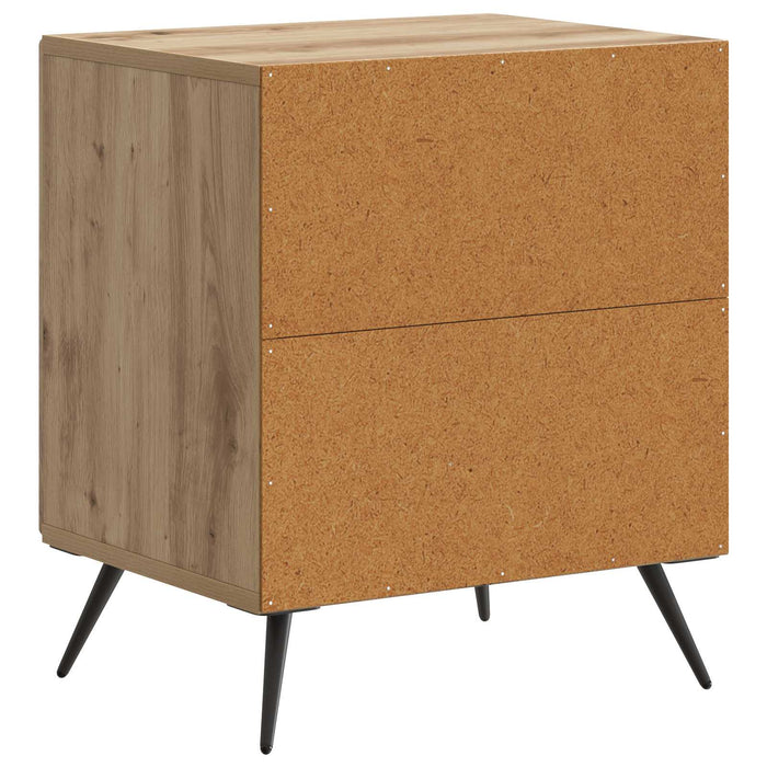 Dulap de noapte 2 pcs Stejar Artizanal 43 x 34,5 x 50 cm - WALTI WALTI