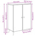 Bufet Alb 66 x 34,5 x 90 cm Lemn prelucrat - WALTI WALTI