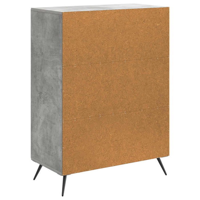 Bufet Gri Beton 66 x 34,5 x 90 cm Lemn prelucrat - WALTI WALTI