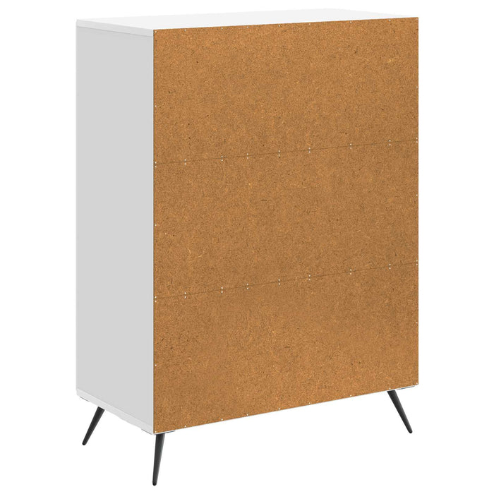 Bufet Alb foarte lucios 66 x 34,5 x 90 cm Lemn prelucrat - WALTI WALTI