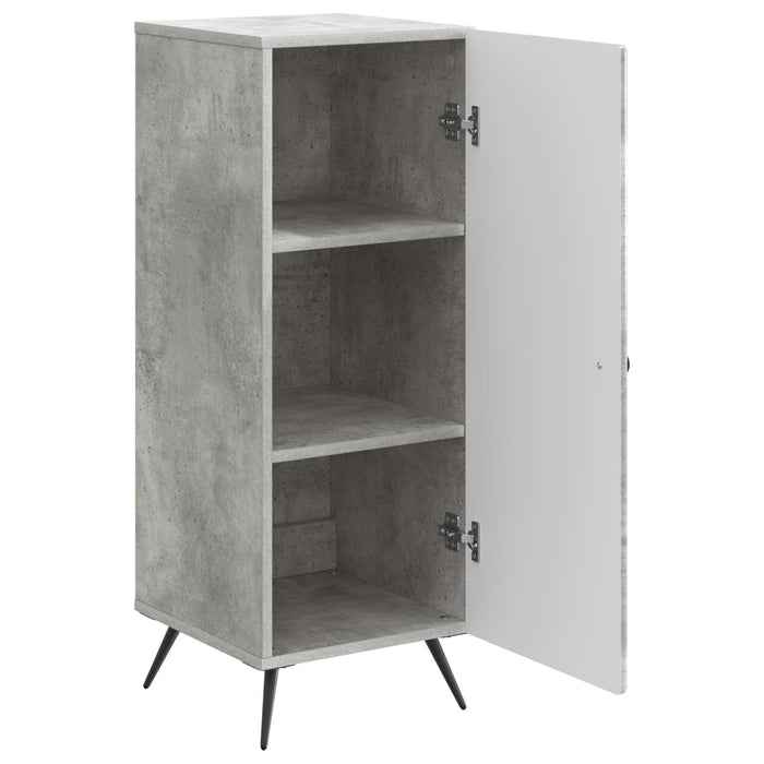 Bufet Gri Beton 33 x 34,5 x 90 cm Lemn prelucrat - WALTI WALTI