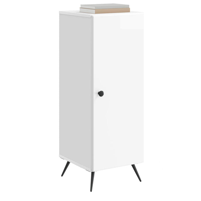 Bufet Alb foarte lucios 33 x 34,5 x 90 cm Lemn prelucrat - WALTI WALTI