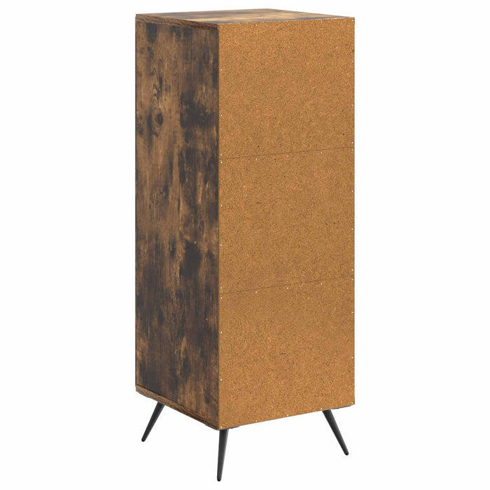 Bufet Stejar fumuriu 33 x 34,5 x 90 cm Lemn prelucrat - WALTI WALTI