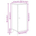 Bufet Stejar fumuriu 33 x 34,5 x 90 cm Lemn prelucrat - WALTI WALTI