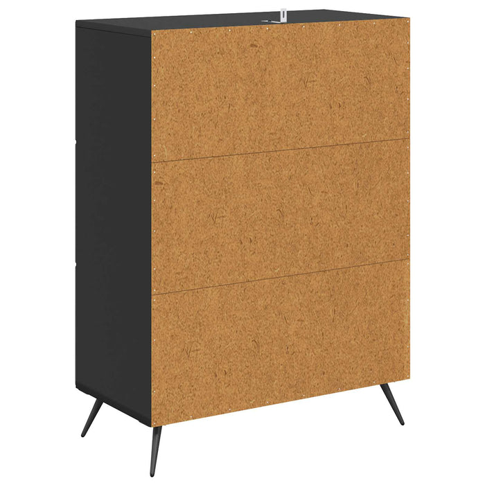 Dulap cu sertare Negru 66 x 34,5 x 90 cm Lemn prelucrat - WALTI WALTI