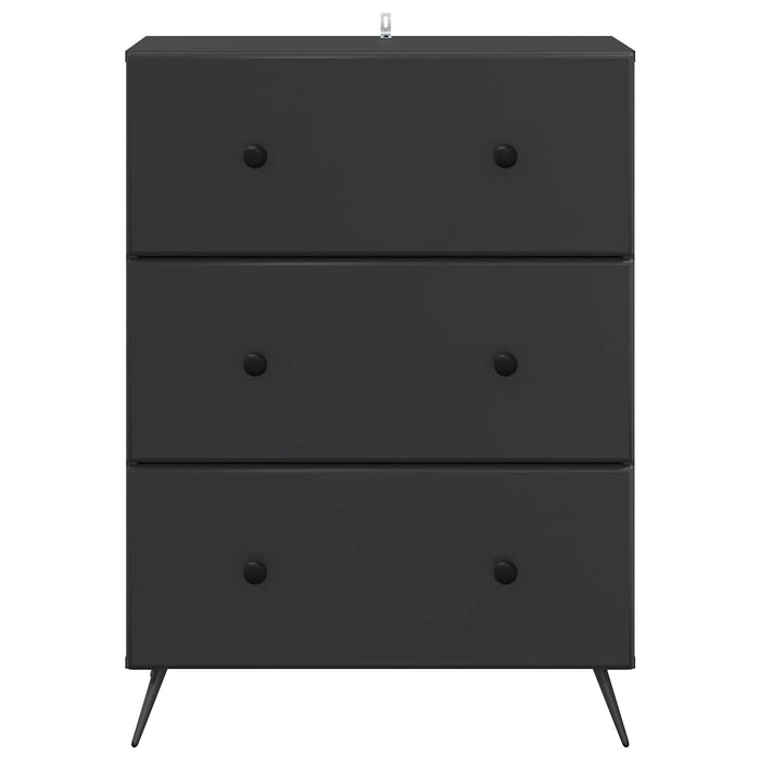 Dulap cu sertare Negru 66 x 34,5 x 90 cm Lemn prelucrat - WALTI WALTI