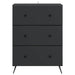 Dulap cu sertare Negru 66 x 34,5 x 90 cm Lemn prelucrat - WALTI WALTI