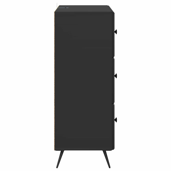 Dulap cu sertare Negru 66 x 34,5 x 90 cm Lemn prelucrat - WALTI WALTI