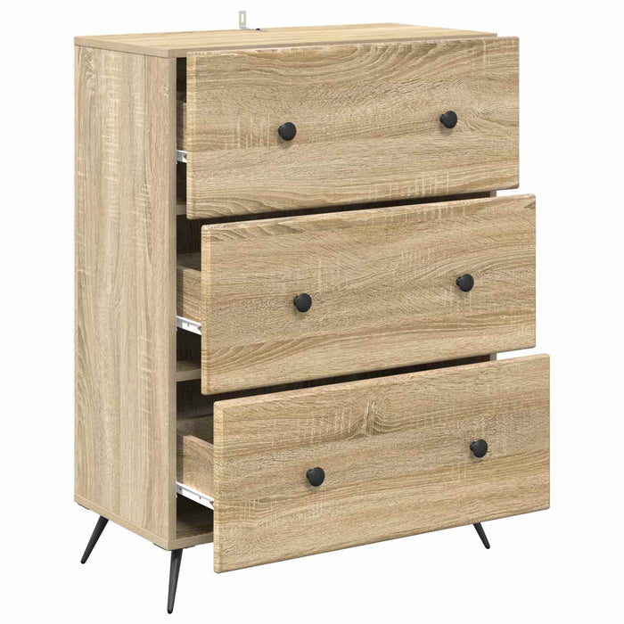 Dulap cu sertare Stejar Sonoma 66 x 34,5 x 90 cm Lemn prelucrat - WALTI WALTI