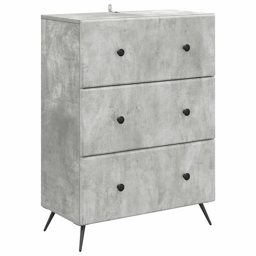 Dulap cu sertare Gri Beton 66 x 34,5 x 90 cm Lemn prelucrat - WALTI WALTI