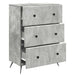 Dulap cu sertare Gri Beton 66 x 34,5 x 90 cm Lemn prelucrat - WALTI WALTI