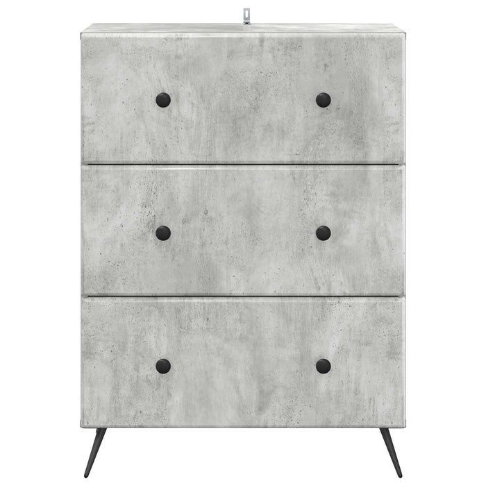 Dulap cu sertare Gri Beton 66 x 34,5 x 90 cm Lemn prelucrat - WALTI WALTI