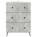 Dulap cu sertare Gri Beton 66 x 34,5 x 90 cm Lemn prelucrat - WALTI WALTI