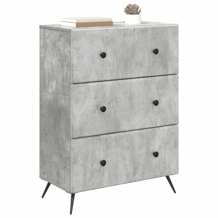 Dulap cu sertare Gri Beton 66 x 34,5 x 90 cm Lemn prelucrat - WALTI WALTI