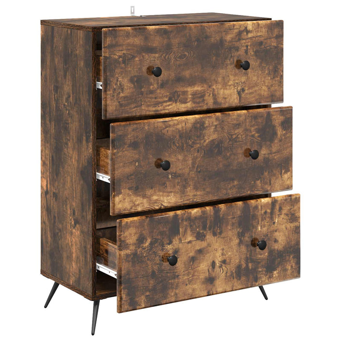 Dulap cu sertare Stejar fumuriu 66 x 34,5 x 90 cm - WALTI WALTI