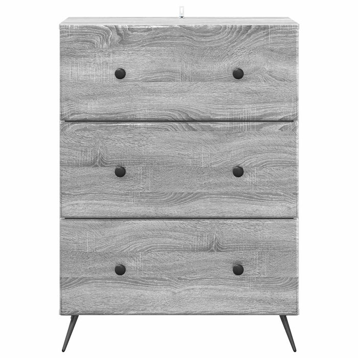 Dulap cu sertare Sonoma gri 66 x 34,5 x 90 cm Lemn prelucrat - WALTI WALTI