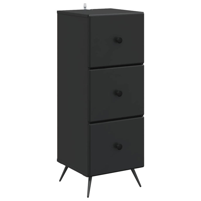 Dulap cu sertare Negru 33 x 34,5 x 90 cm Lemn prelucrat - WALTI WALTI