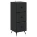 Dulap cu sertare Negru 33 x 34,5 x 90 cm Lemn prelucrat - WALTI WALTI