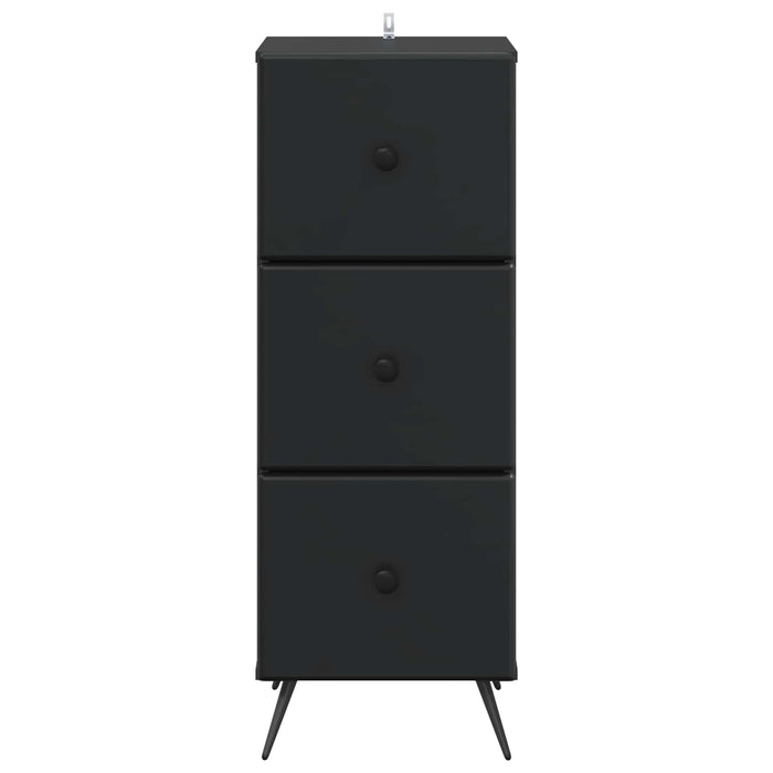 Dulap cu sertare Negru 33 x 34,5 x 90 cm Lemn prelucrat - WALTI WALTI