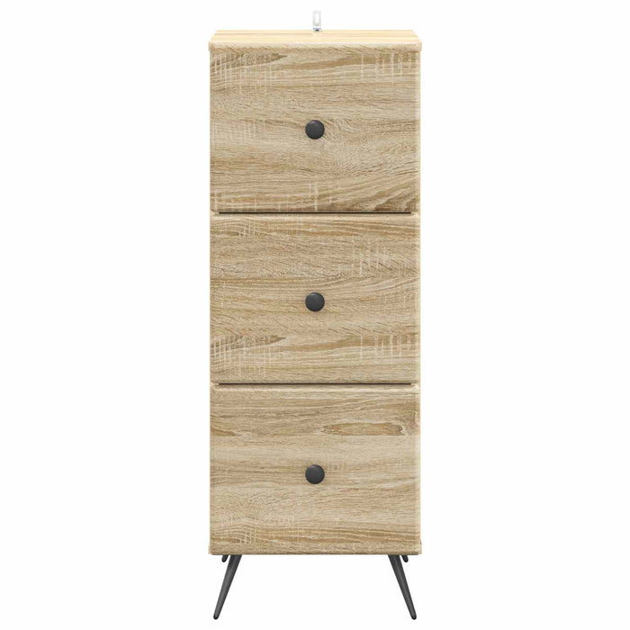 Dulap cu sertare Stejar Sonoma 33 x 34,5 x 90 cm Lemn prelucrat - WALTI WALTI