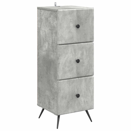Dulap cu sertare Gri Beton 33 x 34,5 x 90 cm Lemn prelucrat - WALTI WALTI