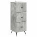 Dulap cu sertare Gri Beton 33 x 34,5 x 90 cm Lemn prelucrat - WALTI WALTI