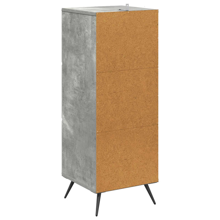 Dulap cu sertare Gri Beton 33 x 34,5 x 90 cm Lemn prelucrat - WALTI WALTI